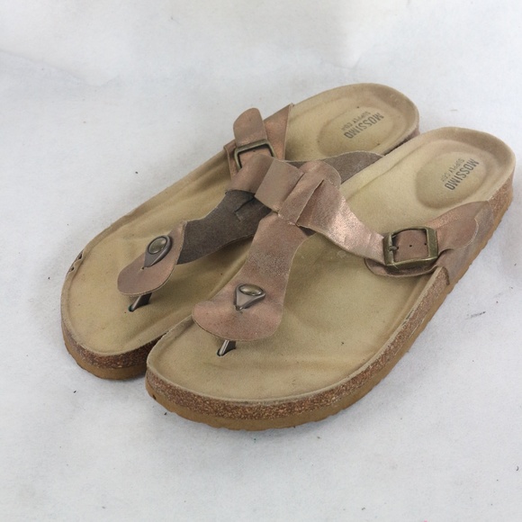 Mossimo Supply Co. Shoes - MOSSIMO SUPPLY CO. Copper T-Strap Sandals